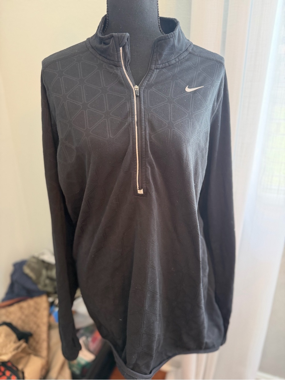 Nike Black Full-Zip Dri-FIT Running Jacket